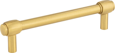 Jeffrey Alexander 885-128BG: 128mm cc Hayworth Bar Cabinet Pull - Brushed Gold