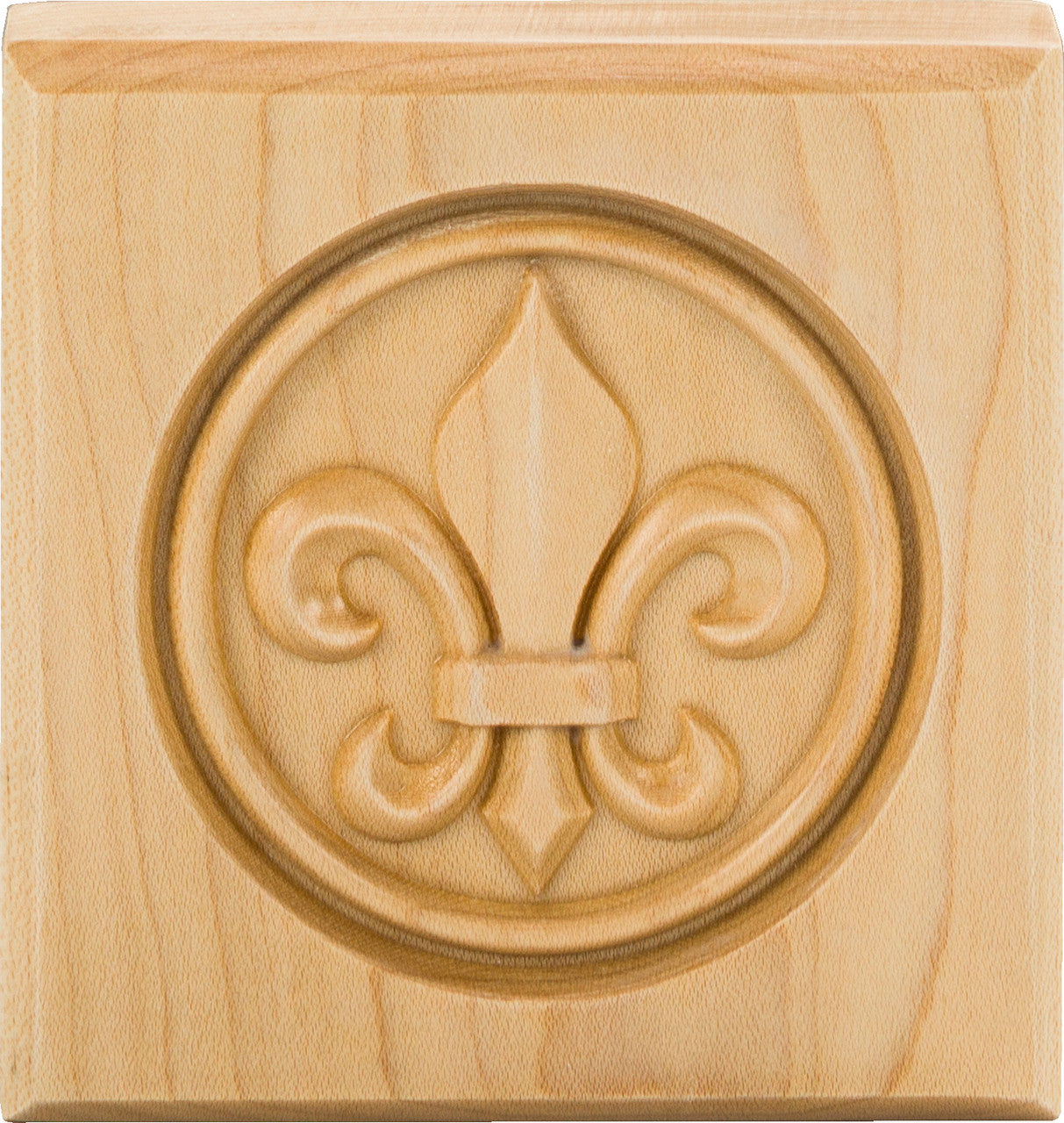 Hardware Resources FDLROS3OK: Fleur-de-Lis Rosette - Oak