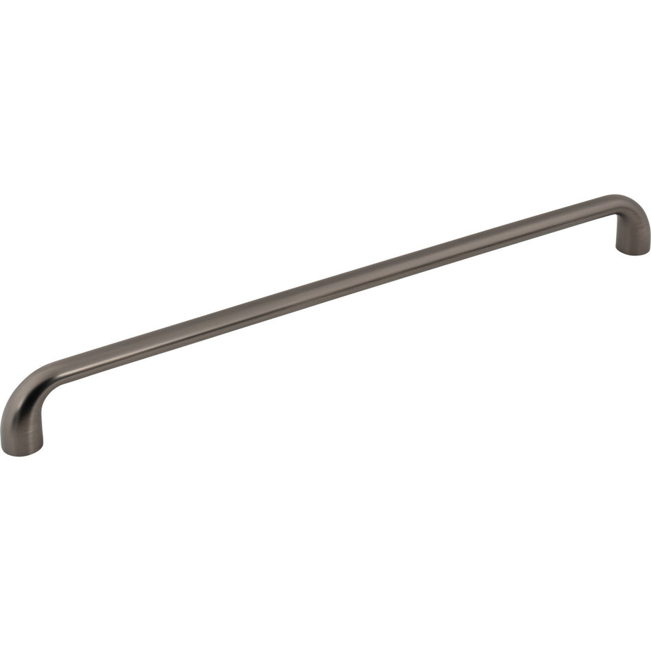 Jeffrey Alexander 329-305BNBDL: 305mm cc Loxley Bar Cabinet Pull - Brushed Pewter