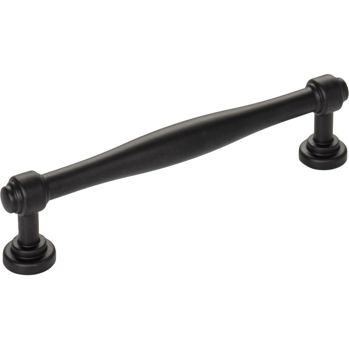 Top Knobs TK3072BLK: 5-1/16" cc Regent's Park Ulster Cabinet Pull - Flat Black