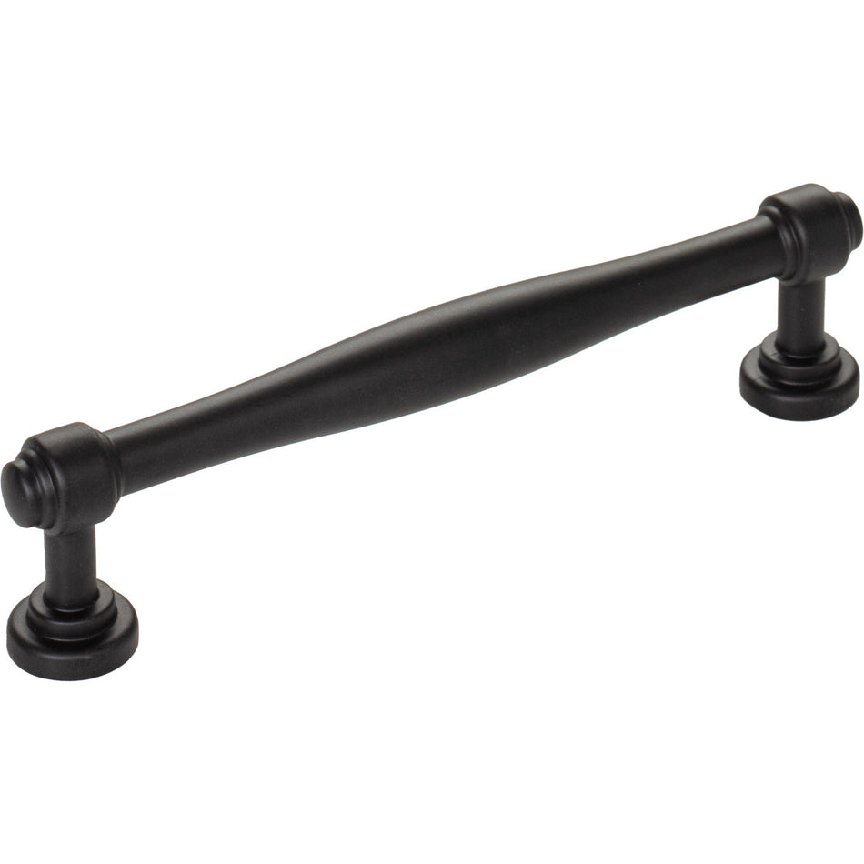 Top Knobs TK3072BLK: 5-1/16" cc Regent's Park Ulster Cabinet Pull - Flat Black