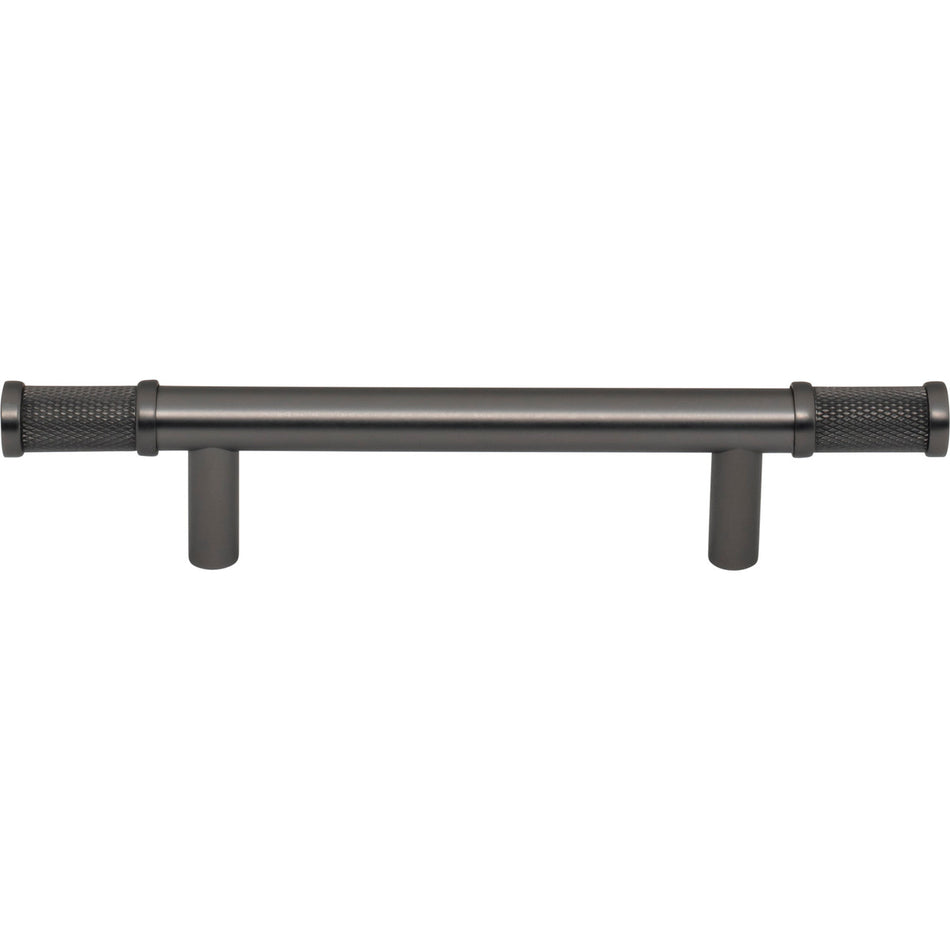 Top Knobs TK3232AG: 3-3/4" cc Burnham Bar Cabinet Pull - Ash Grey