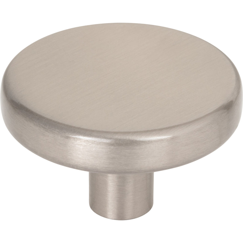 Elements 105L-SN: 1-5/8" Gibson Mushroom Cabinet Knob - Satin Nickel