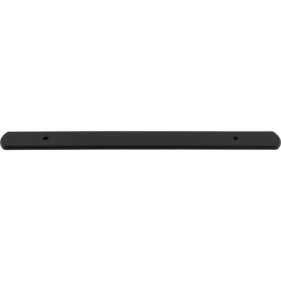 Top Knobs TK3273BLK: 9-5/16" Wescott  Backplate - Flat Black