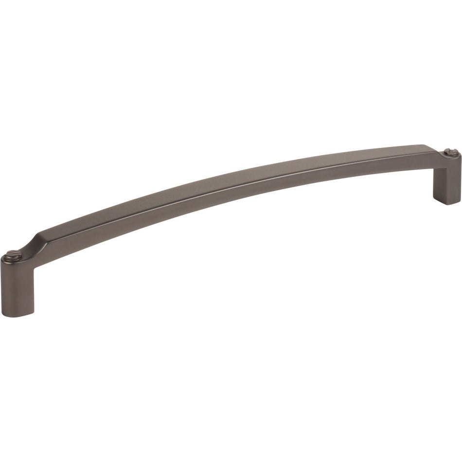 Top Knobs TK3177AG: 12" cc Haddonfield D-Handle Cabinet Pull - Ash Gray