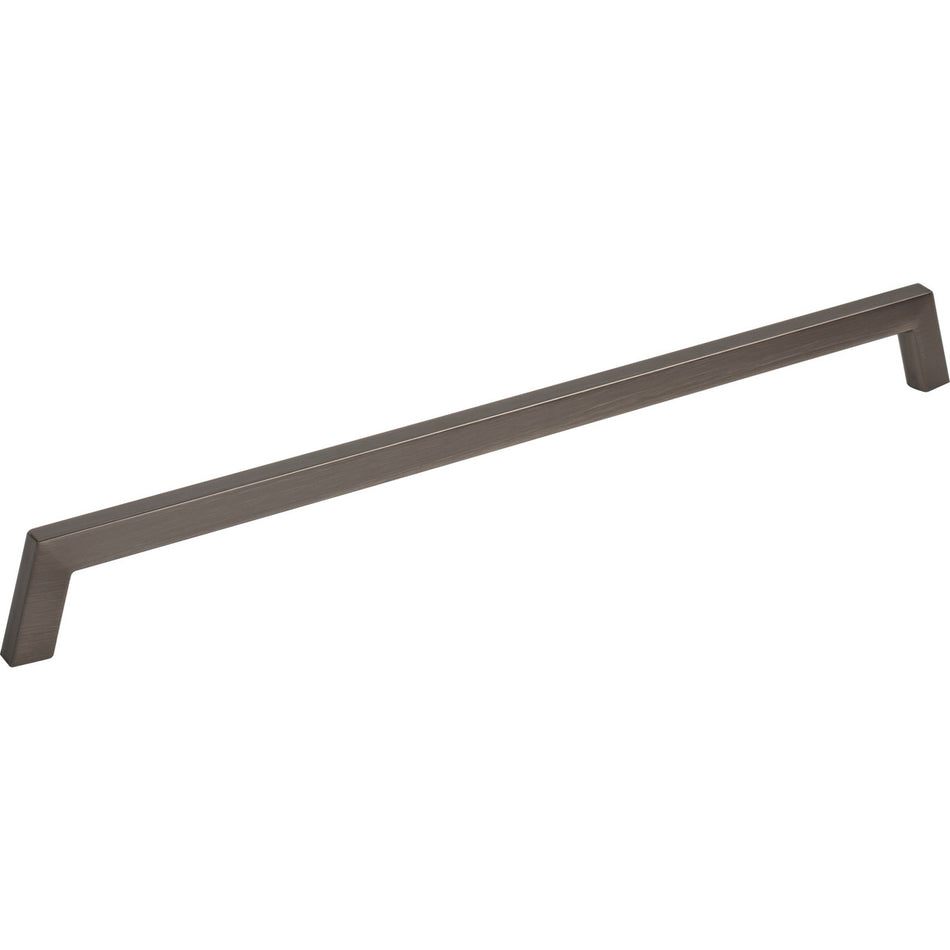 Jeffrey Alexander 566-305BNBDL: 305mm cc Ivan Bar Cabinet Pull - Brushed Pewter