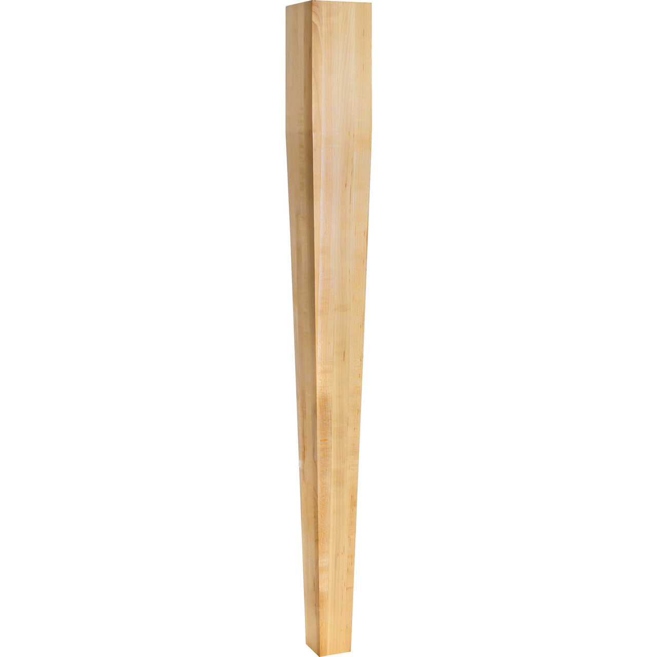 Hardware Resources P43WO: 3-1/2" x 3-1/2" x 35-1/2" Square Tapered Post - White Oak