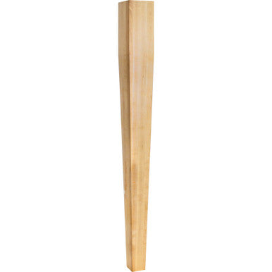 Hardware Resources P43WO: 3-1/2" x 3-1/2" x 35-1/2" Square Tapered Post - White Oak