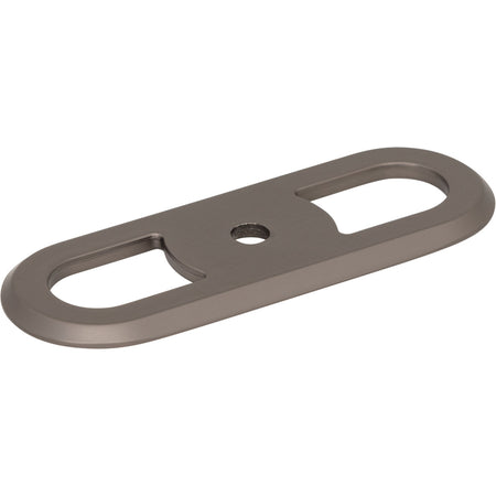 Top Knobs TK3351AG: 2-3/4" Brockwell Round Backplate - Ash Gray