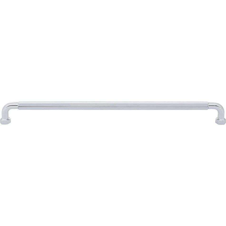 Top Knobs TK3206PC: 12" cc Dustin Cabinet Pull - Polished Chrome