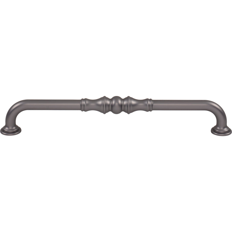 Top Knobs TK3435AG: 8-13/16" cc Bayridge Cabinet Pull - Ash Gray