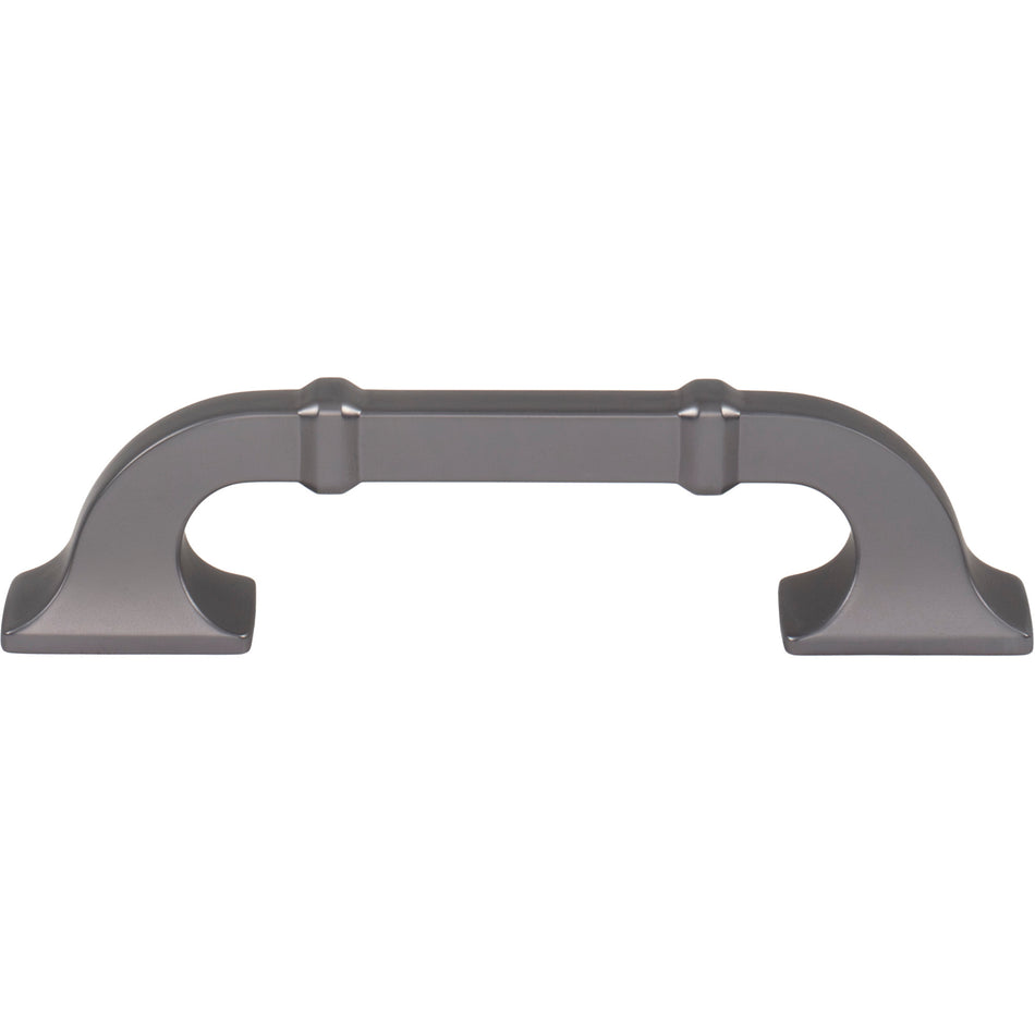 Top Knobs TK3311AG: 3-3/4" cc Califon Cabinet Pull - Ash Gray