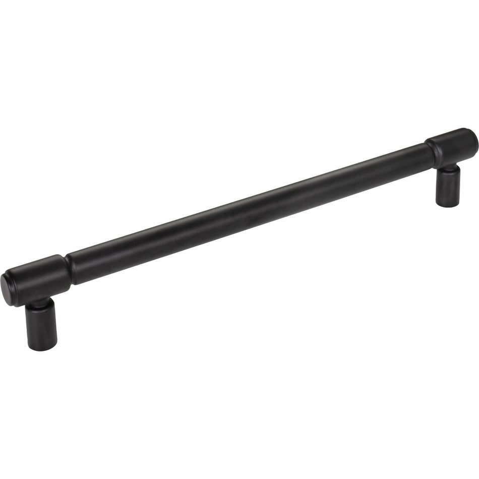 Top Knobs TK3119BLK: 18" cc Regent's Park Clarence Cabinet Pull - Flat Black