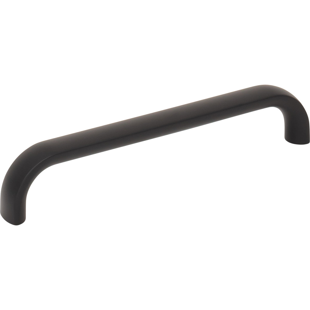 Top Knobs TK3343BLK: 5-1/16" Brockwell D-Handle Cabinet Pull - Flat Black