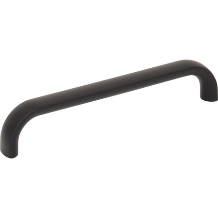 Top Knobs TK3343BLK: 5-1/16" Brockwell D-Handle Cabinet Pull - Flat Black