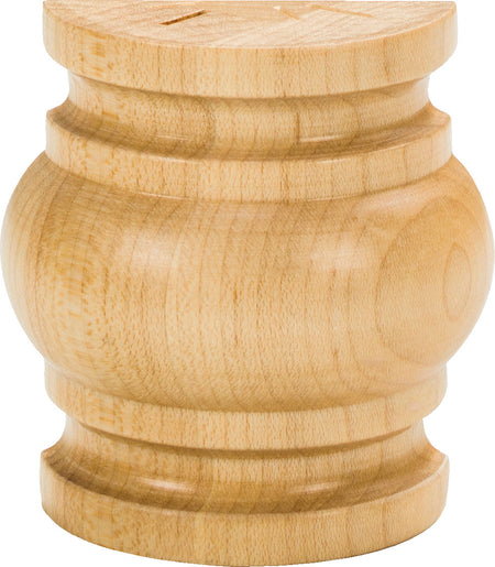 Hardware Resources SPLICE2CH: 2-3/4" x 1-3/8" x 3" Half Round Spool Splice - Cherry