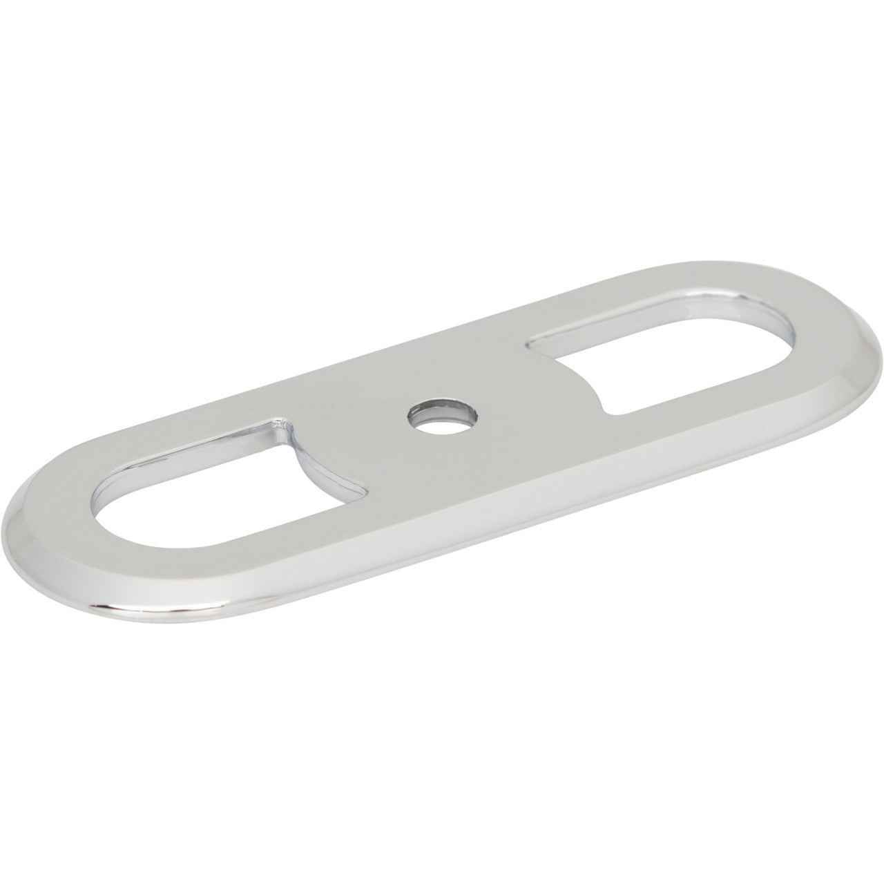 Top Knobs TK3351PC: 2-3/4" Brockwell Round Backplate - Polished Chrome