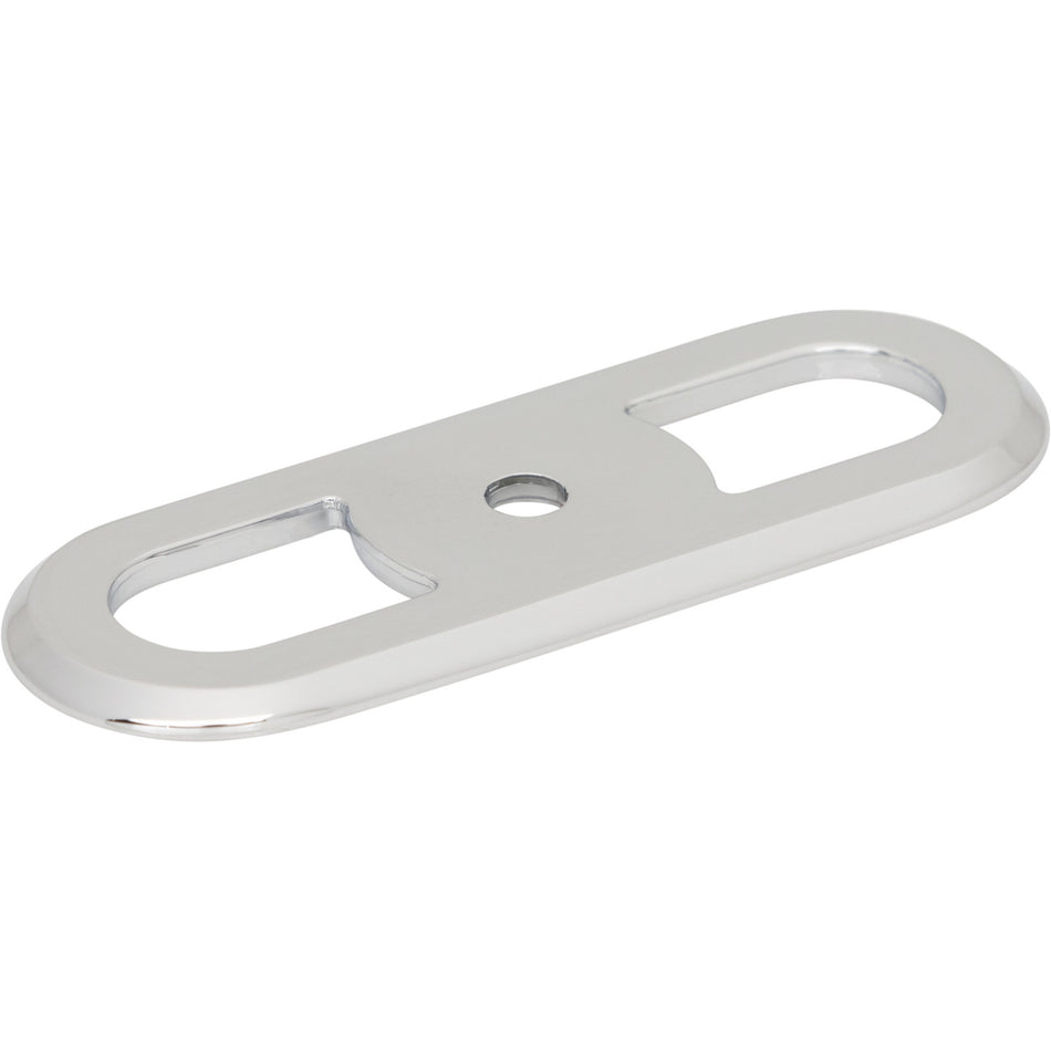 Top Knobs TK3351PC: 2-3/4" Brockwell Round Backplate - Polished Chrome