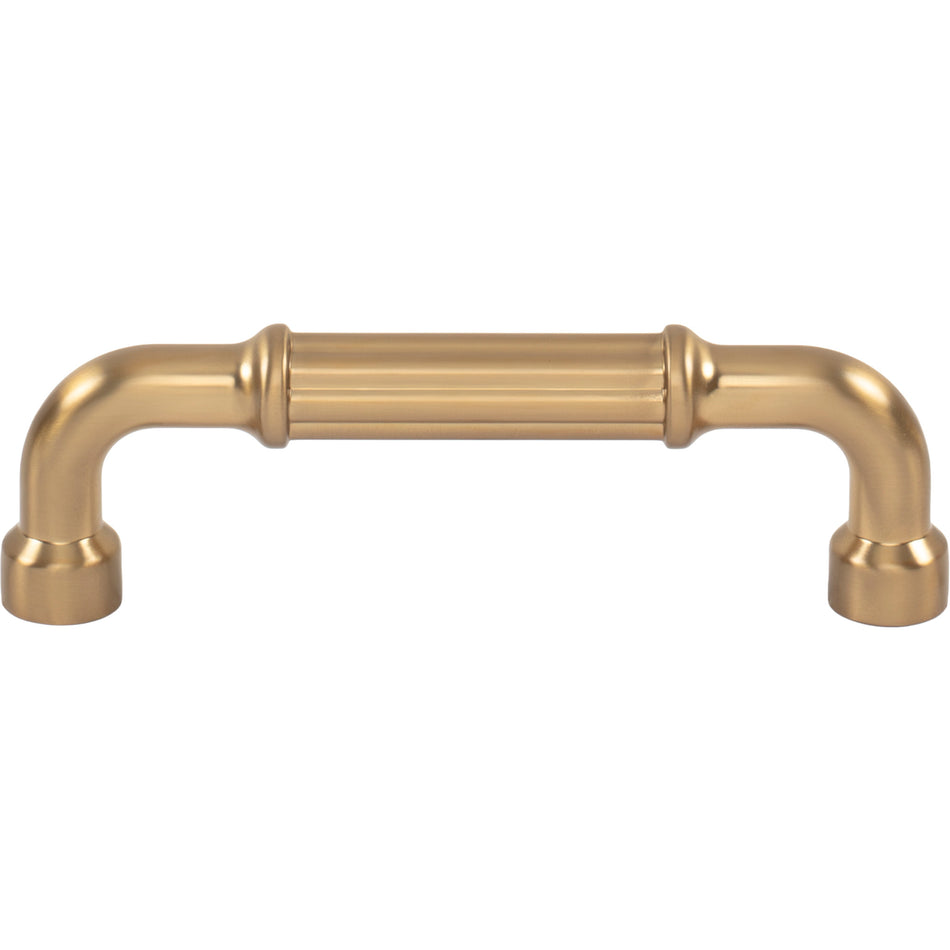 Top Knobs TK3402HB: 3-3/4" cc Pemberton Cabinet Pull - Honey Bronze