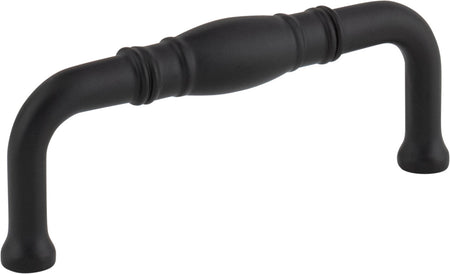 Jeffrey Alexander Z290-3-MB: 3" cc Durham Cabinet Pull - Matte Black