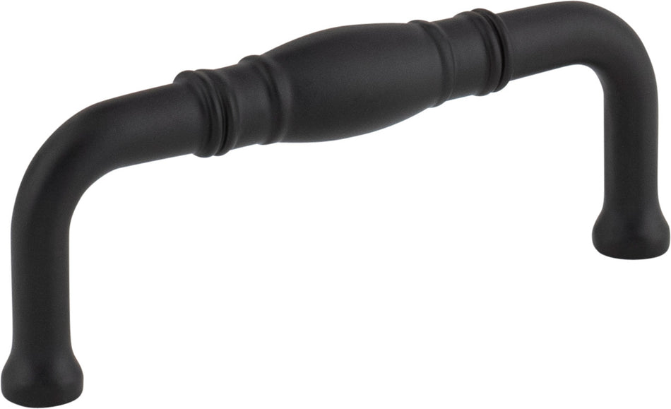 Jeffrey Alexander Z290-3-MB: 3" cc Durham Cabinet Pull - Matte Black