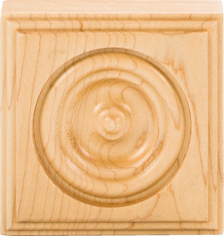 Hardware Resources ROS2MP: 3" x 3" x 7/8" Traditional Rosette - Hard Maple