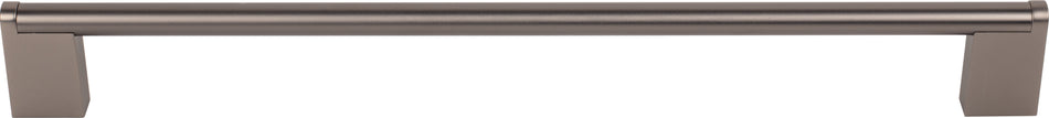 Top Knobs M2450: 18-7/8" cc Princetonian Round Bar Cabinet Pull - Ash Gray