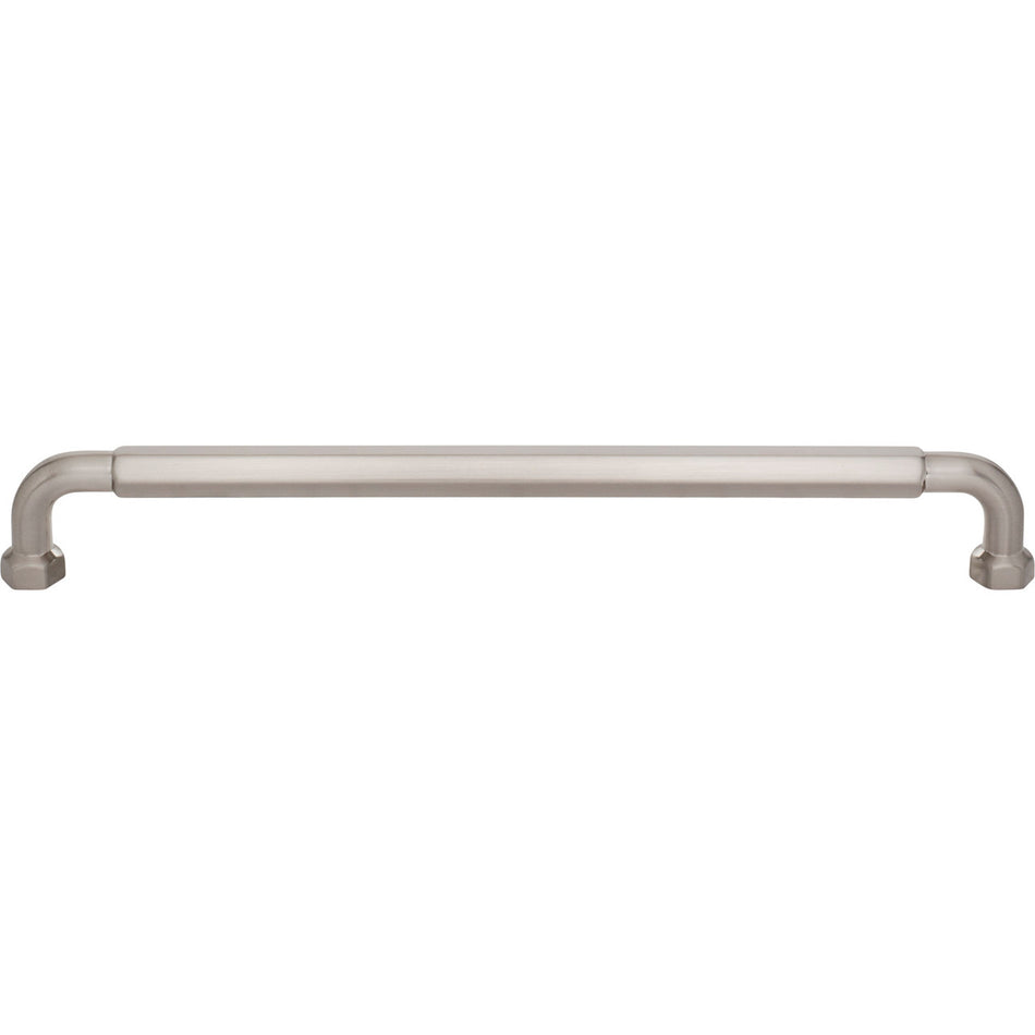 Top Knobs TK3205BSN: 8-13/16" cc Dustin Cabinet Pull - Brushed Satin Nickel