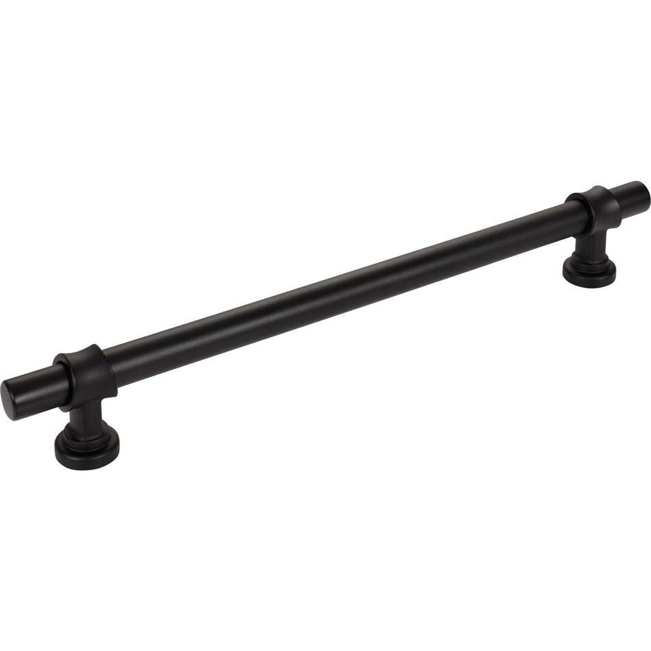 Top Knobs M2775: 12" cc Dakota Bit Cabinet Pull - Flat Black