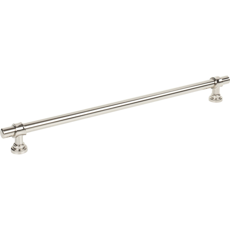 Top Knobs M2757: 12" cc Dakota Bit Cabinet Pull - Polished Nickel