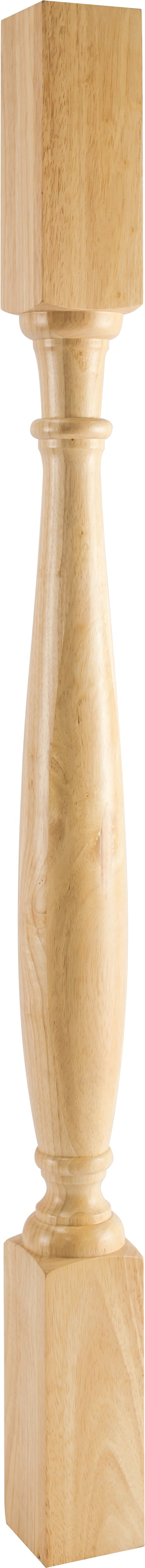 Hardware Resources P1-3-42RW: 3" x 3" x 42" Turned Post - Rubberwood