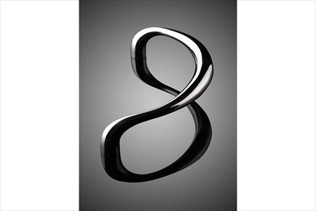 Forms+Surfaces 12" cc Cadence Cast C-Shape Door Pull