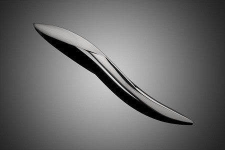 Forms+Surfaces 12" cc Meridian S-Shaped Cast Door Pull (right)