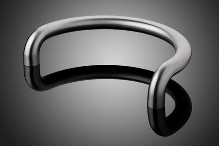 Forms+Surfaces DT1531 Series 16" cc Round Bar C-Shaped Door Pull