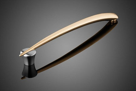 Forms+Surfaces 20" cc Orion Asymmetrical Door Pull - Bronze Grip/Stainless Steel Standoff