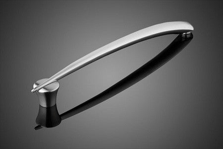 Forms+Surfaces 20" cc Orion Asymmetrical Door Pull - Stainless Steel Grip and Standoff
