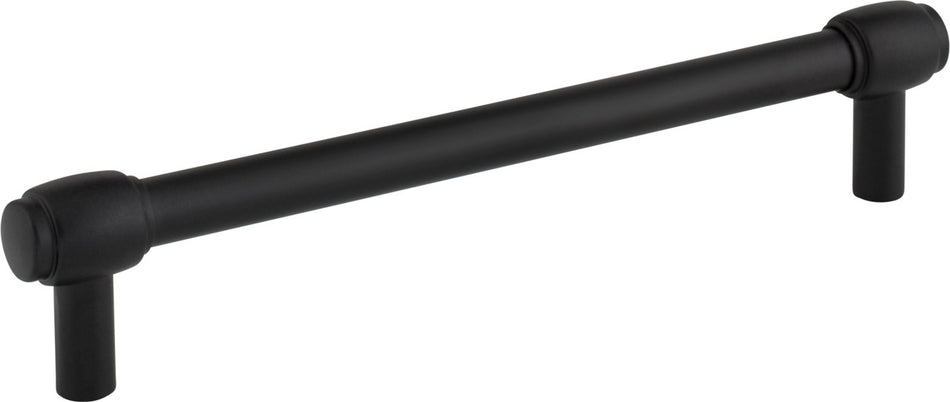 Jeffrey Alexander 885-160MB: 160mm cc Hayworth Bar Cabinet Pull - Matte Black