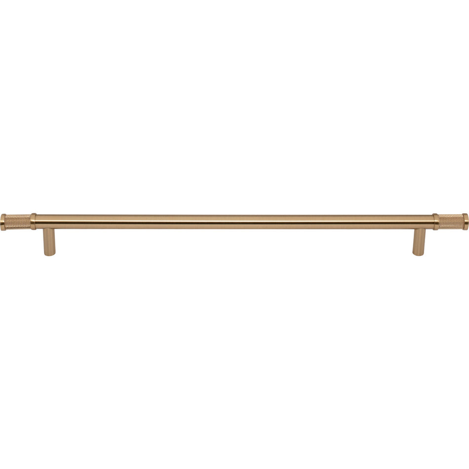 Top Knobs TK3237HB: 12" cc Burnham Bar Cabinet Pull - Honey Bronze