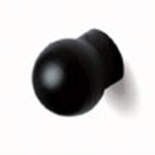 Forms+Surfaces 1" Diameter Neoprene Round Cabinet Knob - Black