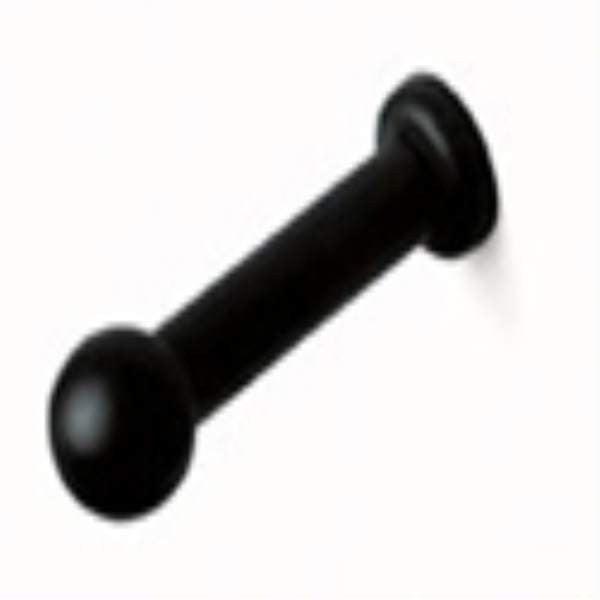 Forms+Surfaces 2-1/4" Neoprene Coat Hook - Black