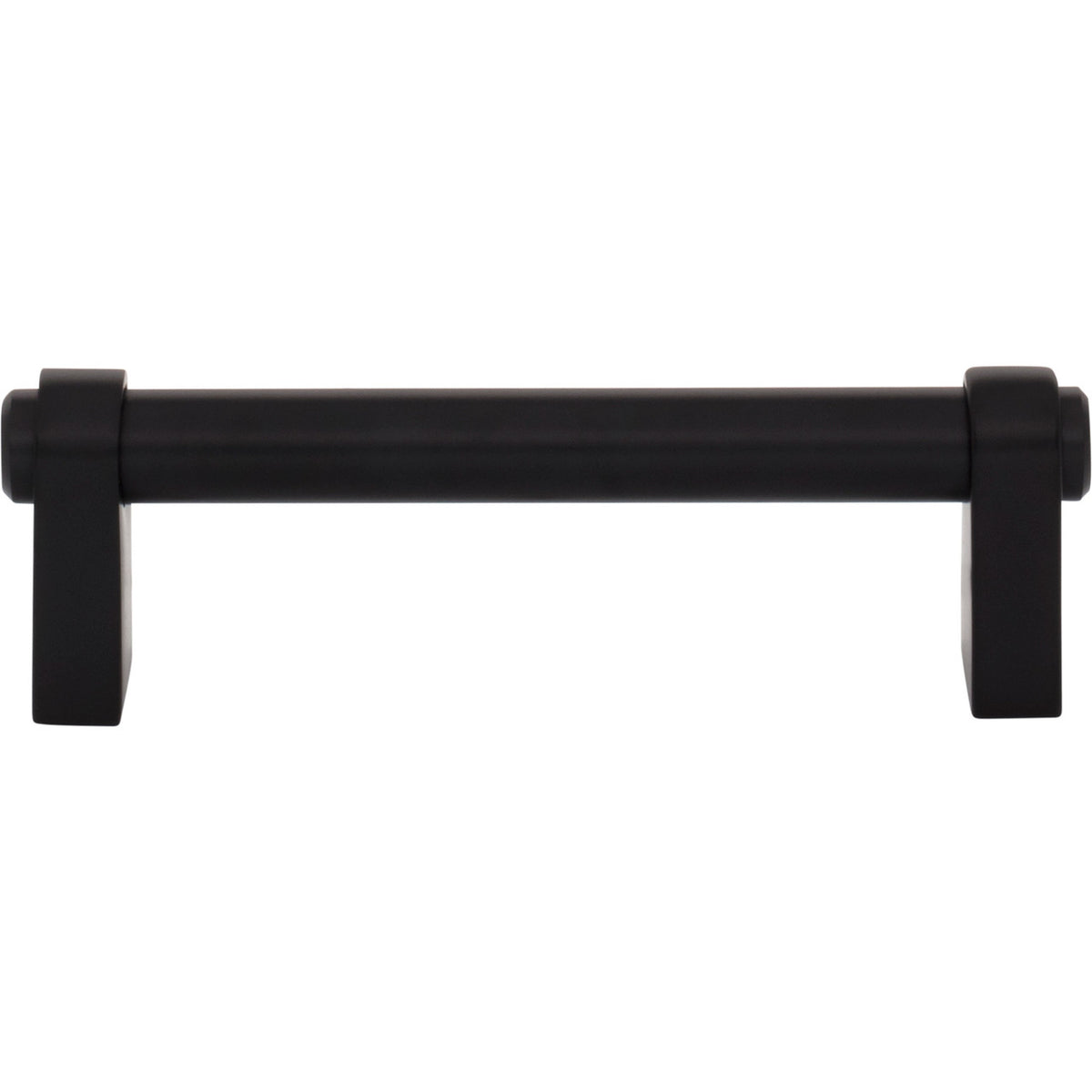 Top Knobs TK3210BLK: 3-3/4" cc Lawrence Cabinet Pull - Flat Black
