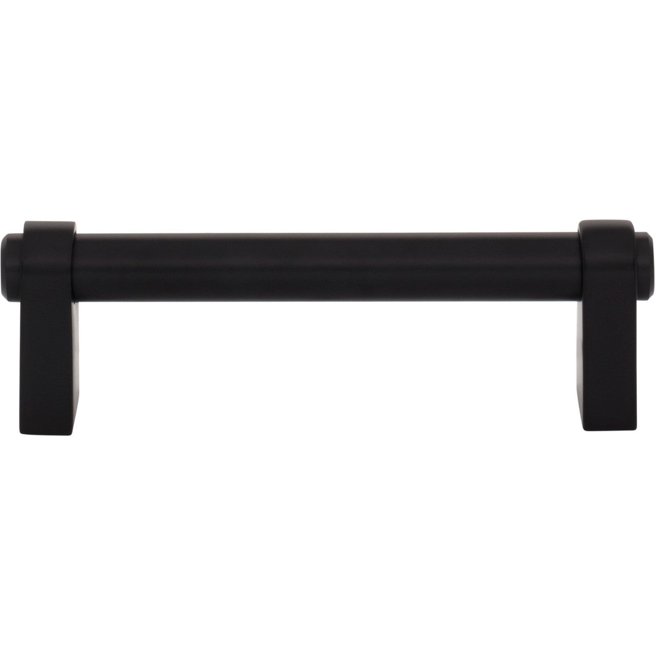 Top Knobs TK3210BLK: 3-3/4" cc Lawrence Cabinet Pull - Flat Black