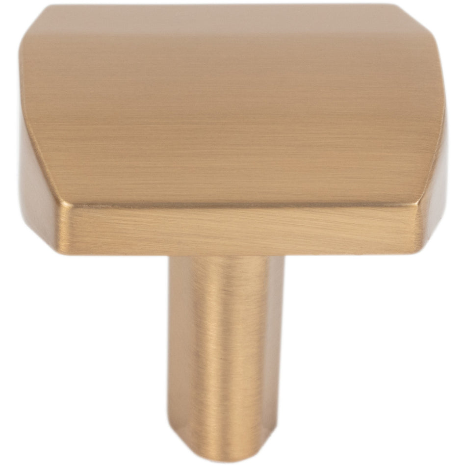 Elements 641SBZ: 1-1/4" William Square Cabinet Knob - Satin Bronze