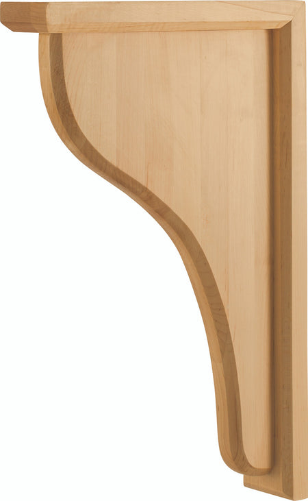 Hardware Resources CORM-2-RW: Beveled Bar Corbel - Rubberwood