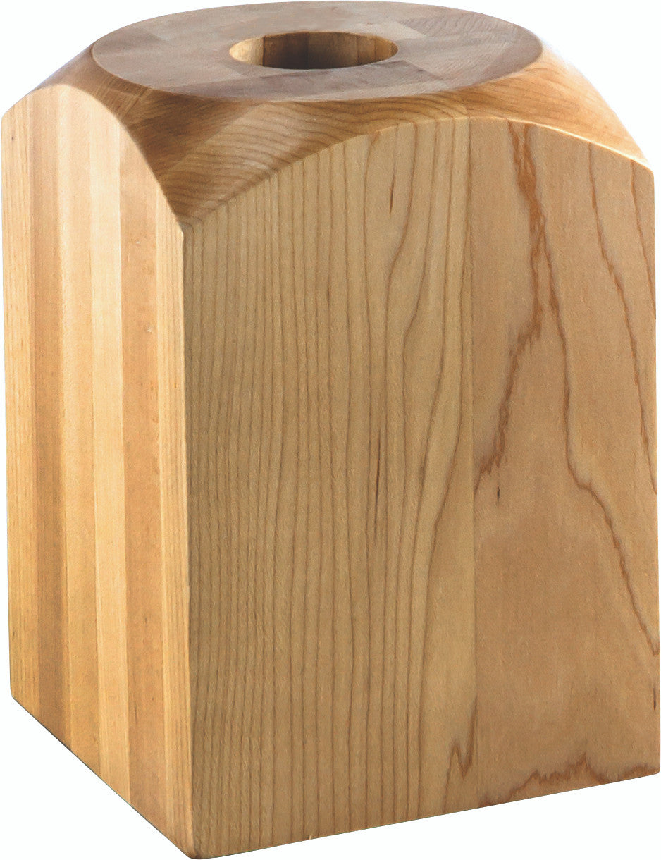 Hardware Resources FPB1-ALD: 5-1/16" x 5-1/16" x 7-1/16" Fireplace Column Base - Alder