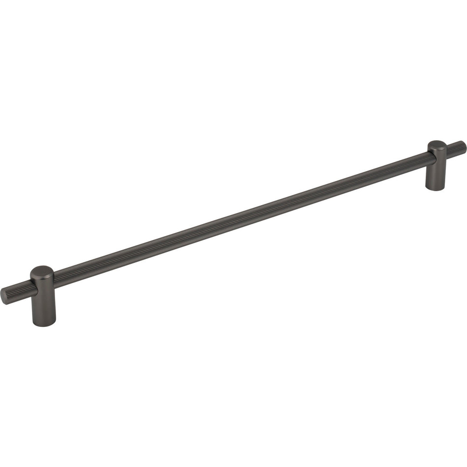 Top Knobs TK3257AG: 12" cc Dempsey Bar Cabinet Pull - Ash Grey