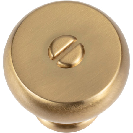 Atlas A980-WB: 1-3/16" Everitt Cabinet Knob - Warm Brass