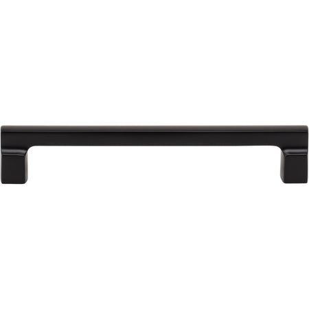 Atlas A524-BL: 160mm cc Reeves Square Bar Cabinet Pull - Matte Black