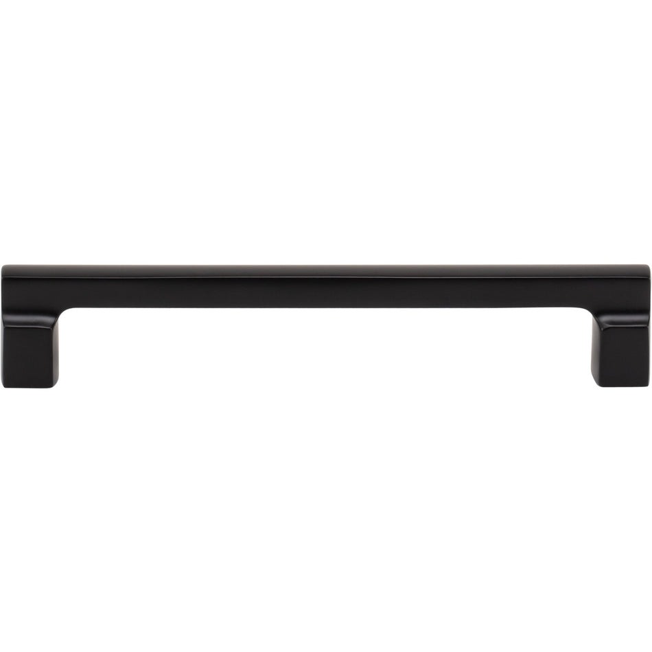 Atlas A524-BL: 160mm cc Reeves Square Bar Cabinet Pull - Matte Black