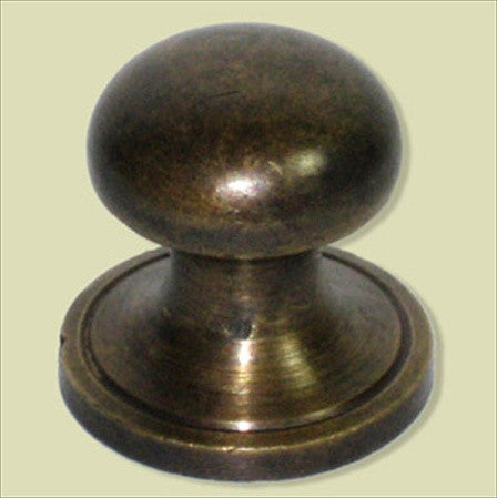 Handcrafted Hardware HKN1020: 7/8" Half Sphere Knob  - Unlacquered Antique Brass